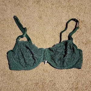 LIVELY Green Lace Bra | Size 34C